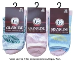 Носки женские GRAND LINE (Ж-86, крупные листья), р. 25 (new)
