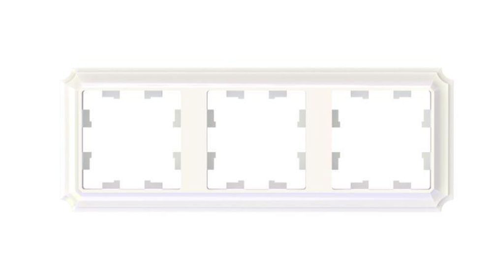 Рамка 3-м AtlasDesign Antique универс. жемчуж. SE ATN100403
