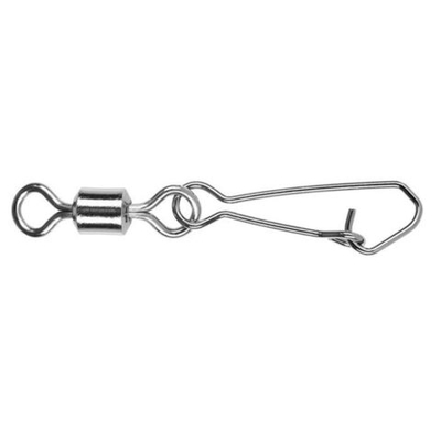 Карабин с Вертлюгом для рыбалки Sprut SS-21 BN #8/12, 1 упаковка по 6 штук