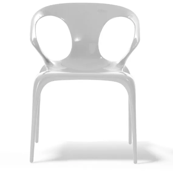 Стул Ava белый глянцевый