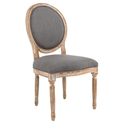 Стул Луи - Туманная луна лен лесной орех Объект мечты