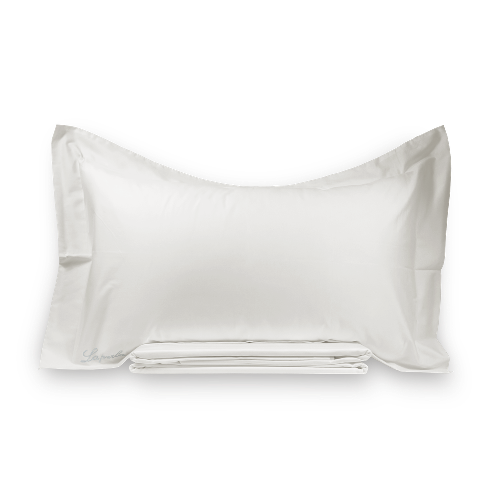 Однотонное постельное белье La Perla White