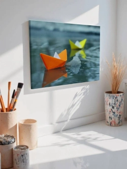Картина на стену 40 X 50 Бумажный кораблик