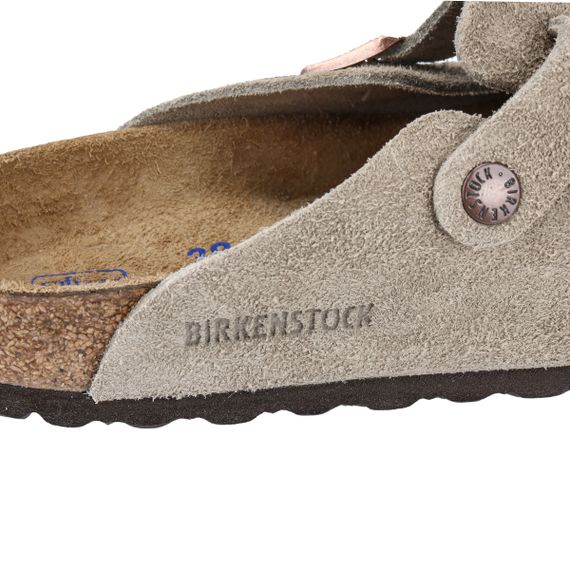 Birkenstock Boston Soft Footbed Домашние тапочки Серый, Обычный Свободный покрой Унисекс