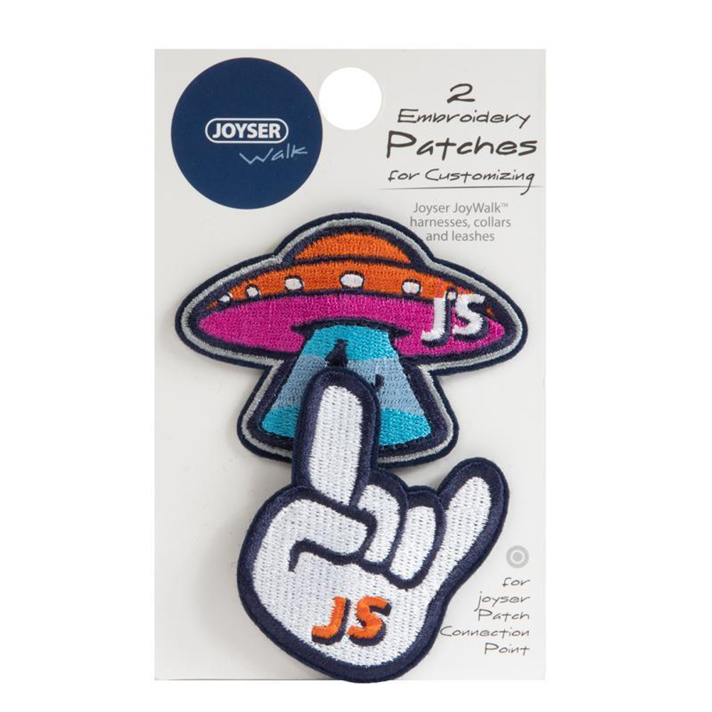 Два шеврона на кнопках JOYSER Walk Patches (НЛО, рок)