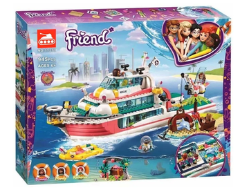 Конструктор «Катер для спасательных операций» 945 деталей, арт. 11373