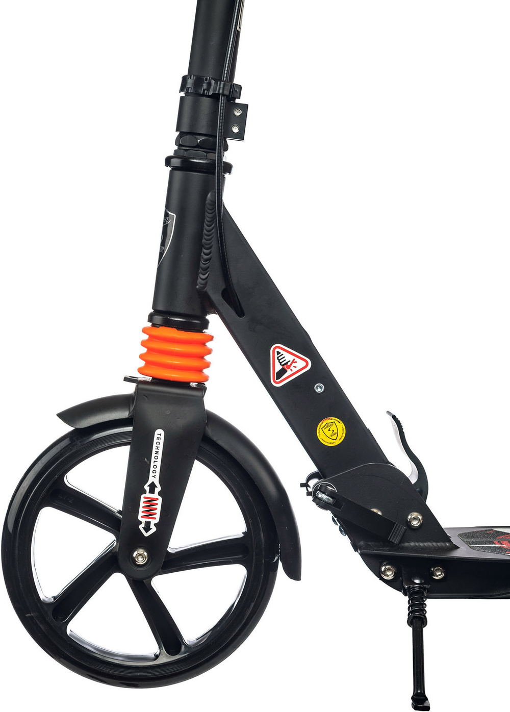 Городской самокат Urban Scooter Brake Original тм, 200 с ручным тормозом черный