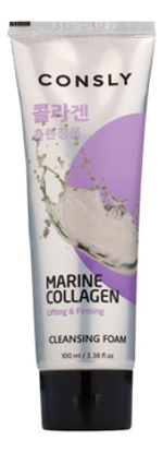 Consly Пенка для умывания кремовая укрепляющая с коллагеном - Marine collagen lifting, 100мл