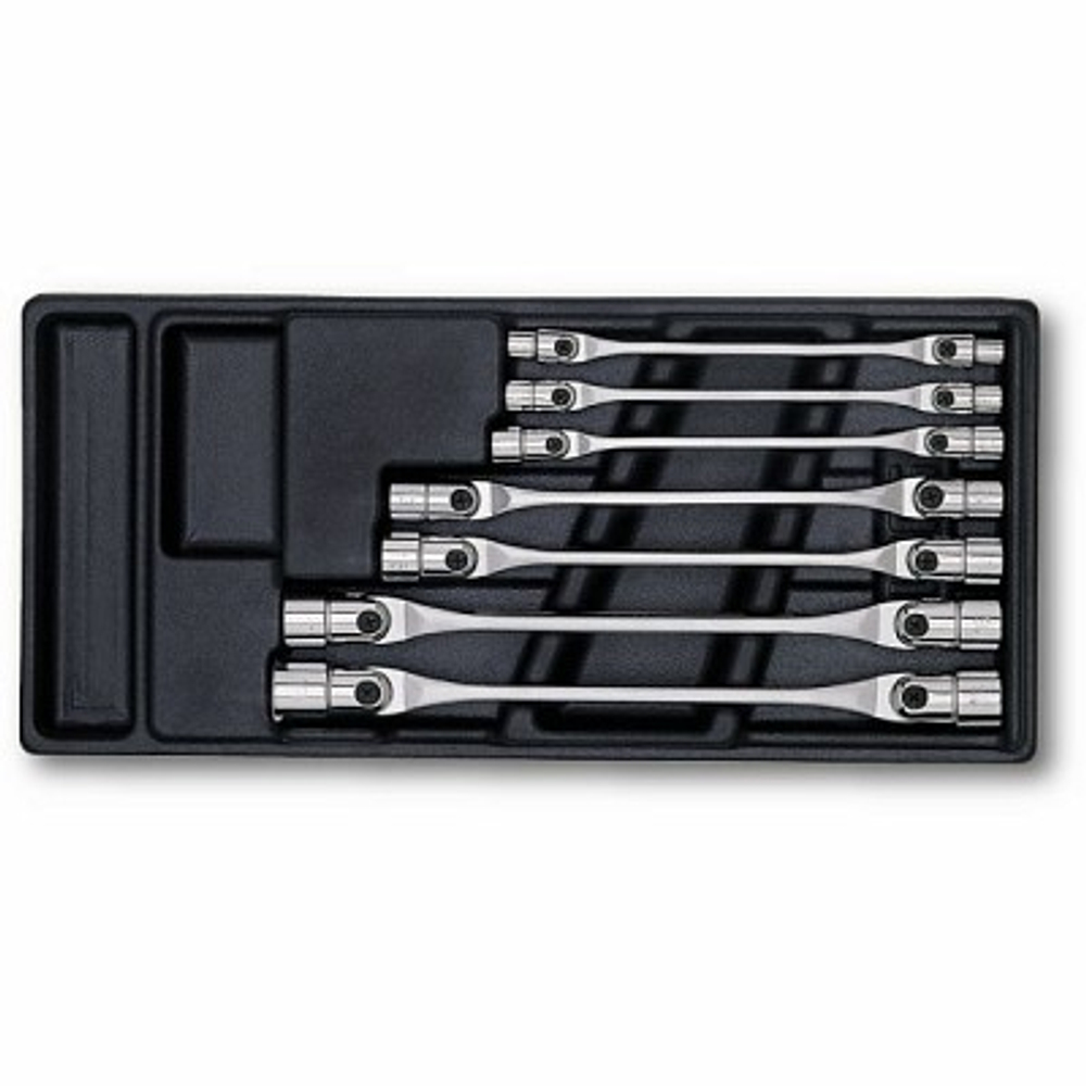 519/297 Набор шарнирных ключей 6-19 мм на ложементе, USAG (Италия)