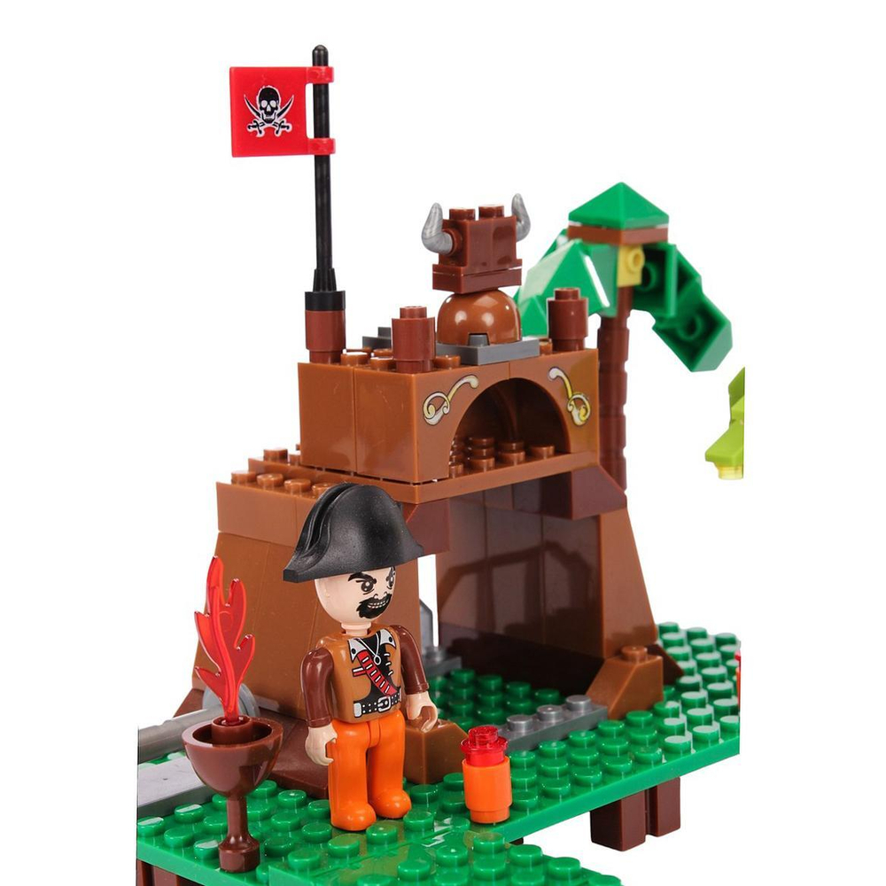 Конструктор блочный Аусини Пираты 226дет., коробка 27503