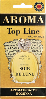 Ароматизатор для автомобиля AROMA TOP LINE №28 SOIR DE LUNE картон