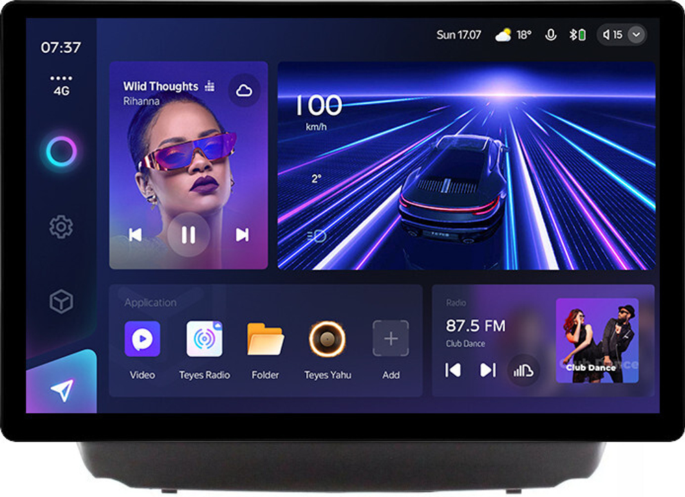 Магнитола для Hyundai iХ35, Tucson 2 2009-2015 (штатный усилитель, рамка 10) - Teyes CC3-2K монитор 13", QLED+2K, Android 10, ТОП процессор, 4G SIM-слот, CarPlay