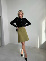 Юбка из хлопка со съемной цепочкой