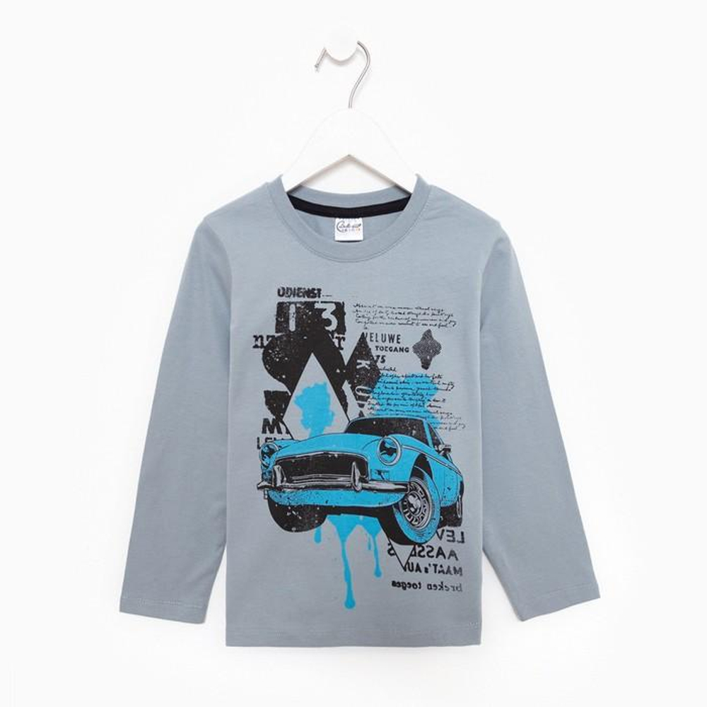 Лонгслив для мальчиков А.BV-M1091, серый, р. 110см 9655449