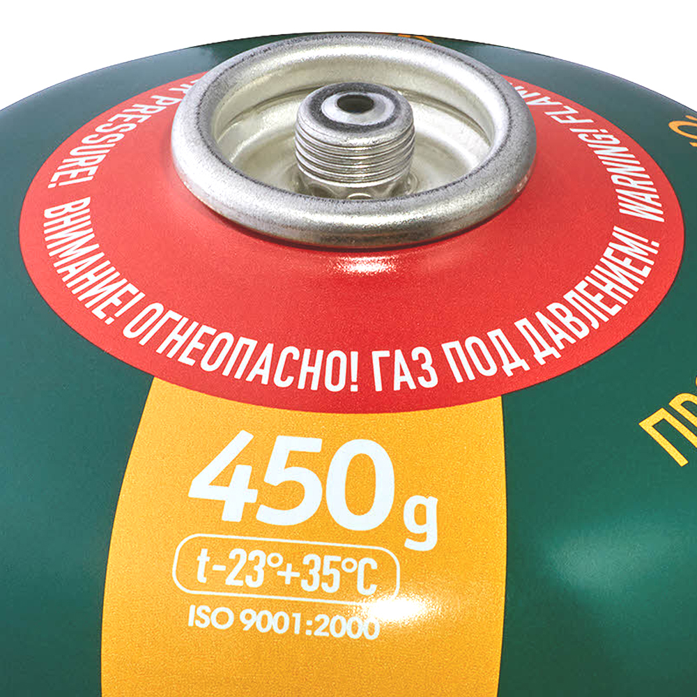 Баллон газовый резьбовой Tourist Standard 450г