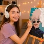 Картина по номерам Магическая битва Годжо Сатору