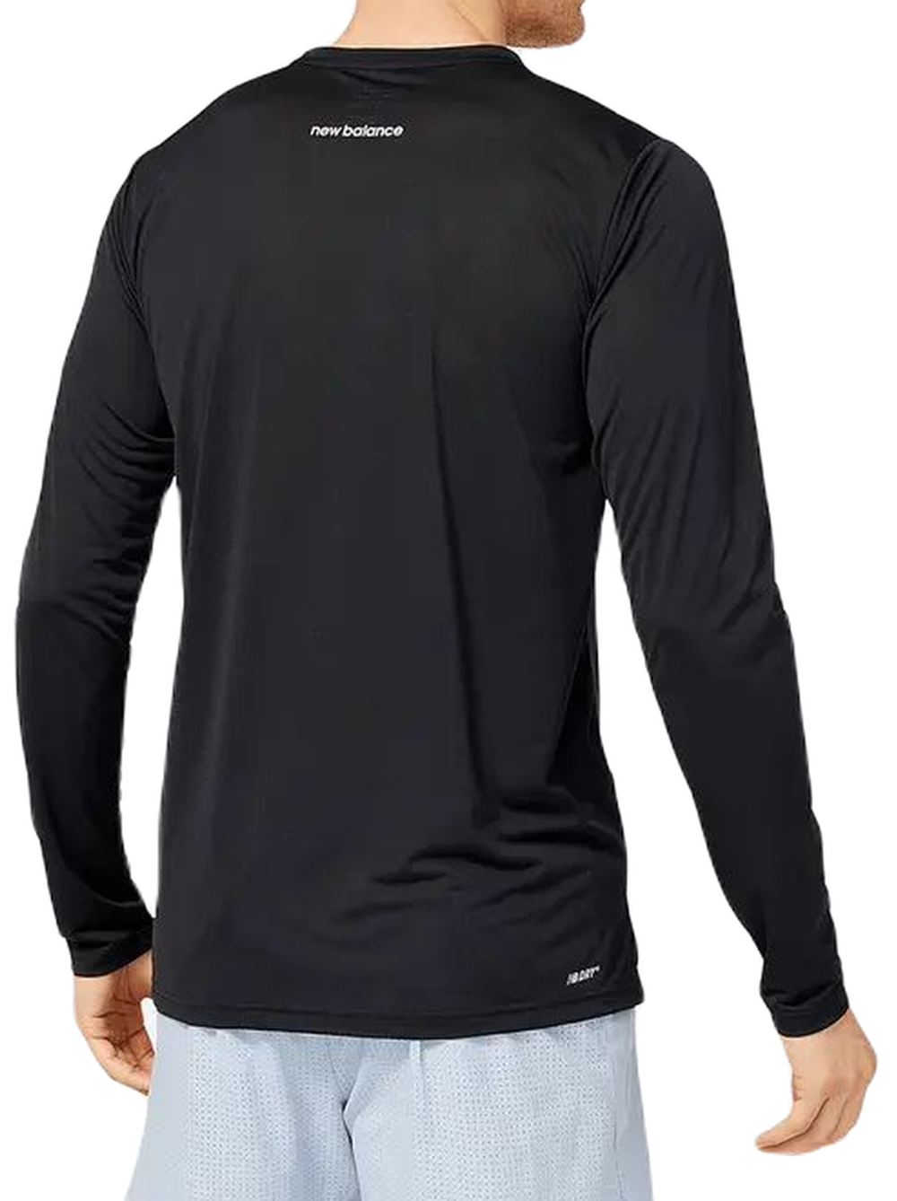 Мужская теннисная футболка теннисная New Balance Accelerate Long Sleeve - black