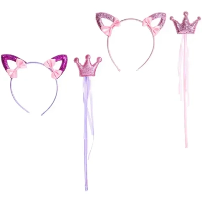 Набор карнавальный «Волшебная принцесса» (ободок, палочка), микс