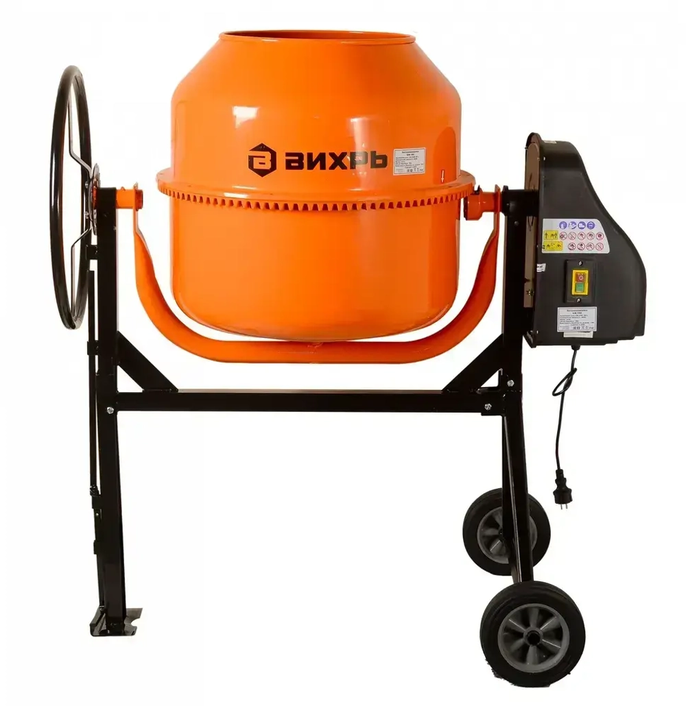 Бетономешалка строительная 180 Вихрь чугунный венец