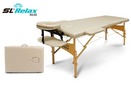Массажный стол Delux Бежевый УЦЕНКА №138