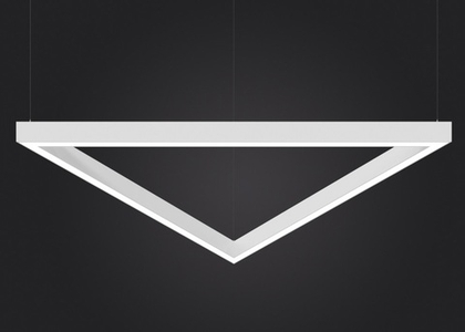 Светильник LED подвесной Треугольник LP85 TRIX (сегмент 1400мм) 108вт 5000К 1225х1225х80мм белый DIOLUM