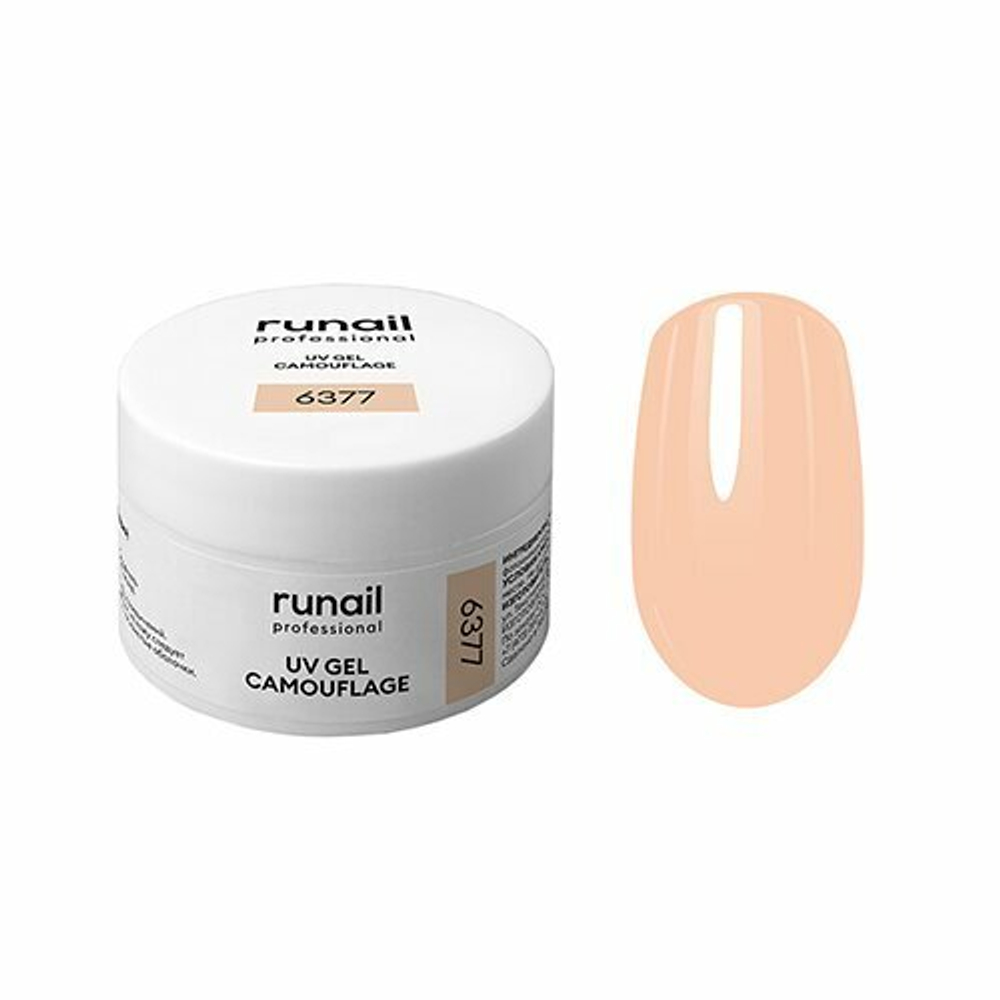 Runail Камуфлирующий УФ-гель (цвет: Айвори), 15 г №6377