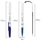 Ручки шариковые BRAUBERG, НАБОР 4 шт., СИНИЕ, "Офисная", узел 1 мм, линия письма 0,5 мм, 140934