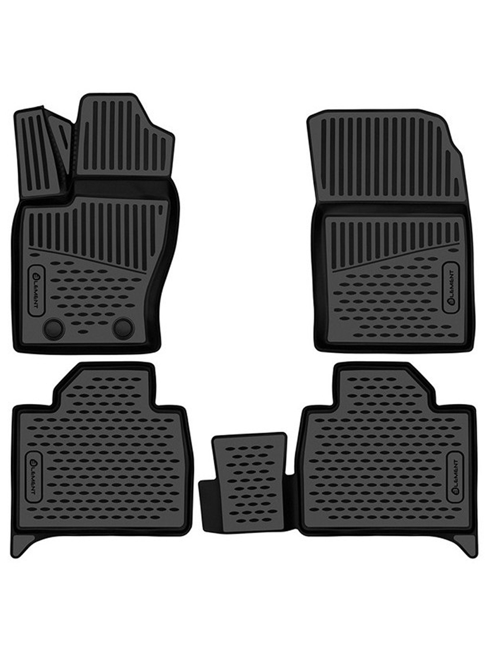 Коврики в салон для TANK 400 2024 - 4шт. (полиуретан) ELEMENT3DAN0714210K