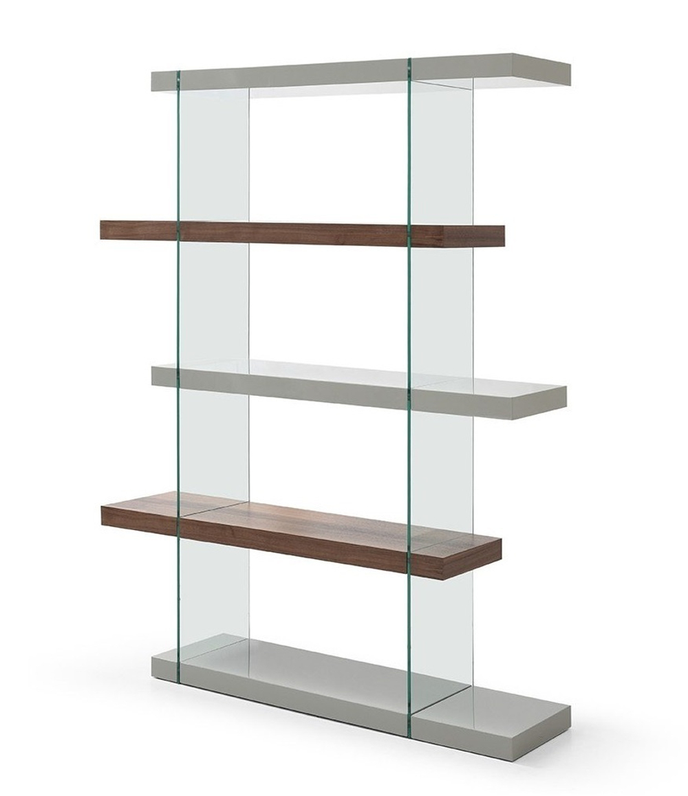 Стеллаж HC-SC-001-A SO-323 глянец/белый/орех