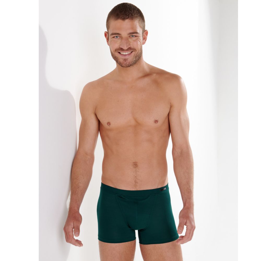 Мужские трусы боксеры темно-зеленые HOM TENCEL SOFT Comfort Boxer Briefs HO1 402465_4000DG