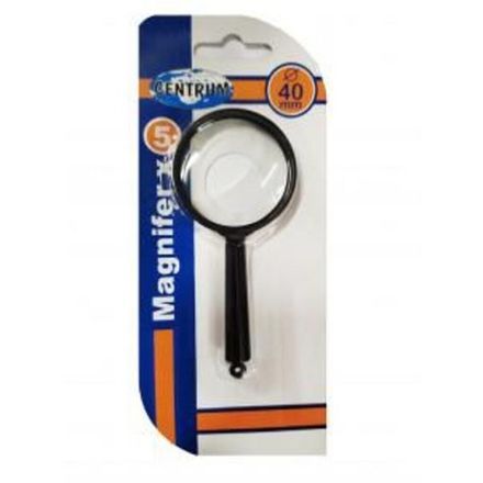 Лупа офисная 40мм, 5-ти кратное увеличение, пластиковая оправа, Centrum