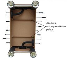 Настольный футбол (кикер) "Roma III" (140x76x87 см, серый)