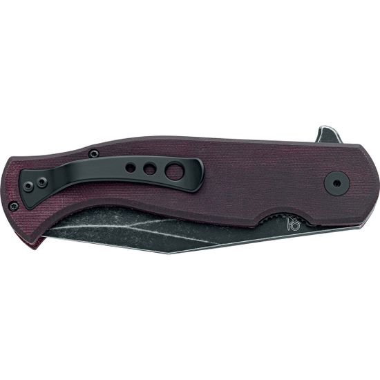 Нож Fox Knives FX-524 MB Eastwood Tiger - нож складной, рук-ть бордов. микарта, клинок S90V, blackwash