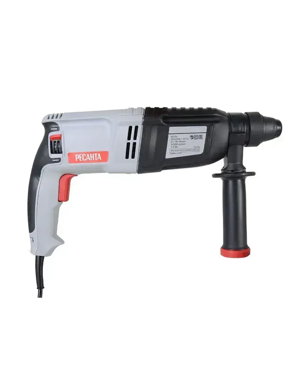 Перфоратор П-К800/28 Ресанта - 800Вт, 3.4 Дж, SDS-plus, ГАРАНТИЯ 5 лет