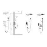 Душевой комплект Timo Petruma SX-5079/00SM с термостатом хром