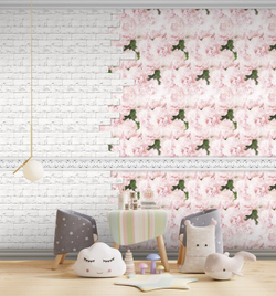 Ламинированная панель ПВХ Блумбрик фон 2700х250мм