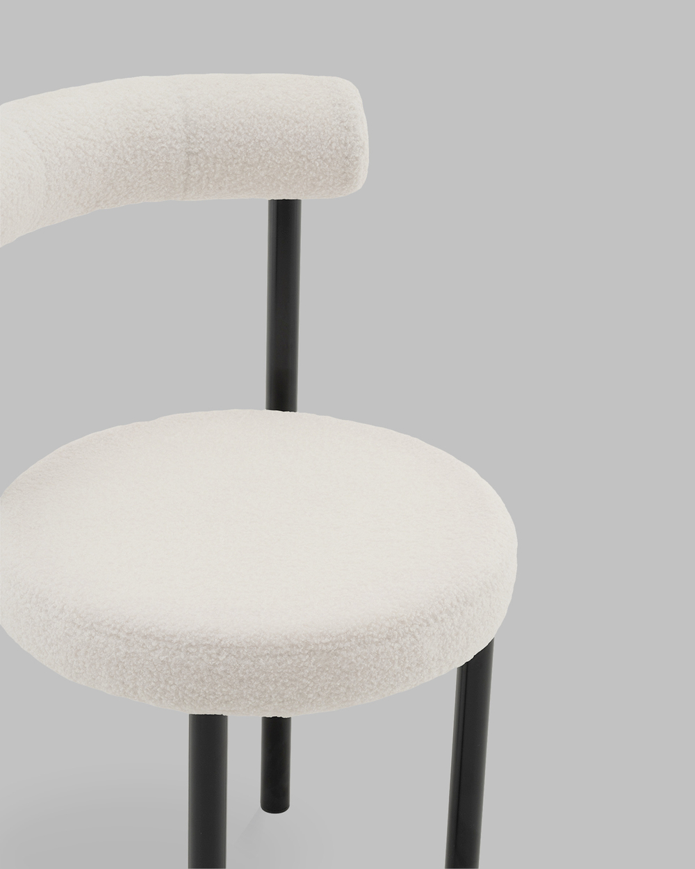 Стул обеденный Флорео букле молочный