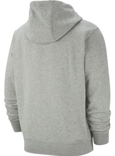 Мужская теннисная кофта Nike Sportswear Club Hoodie FZ FT - dark grey heather/matte silver/white