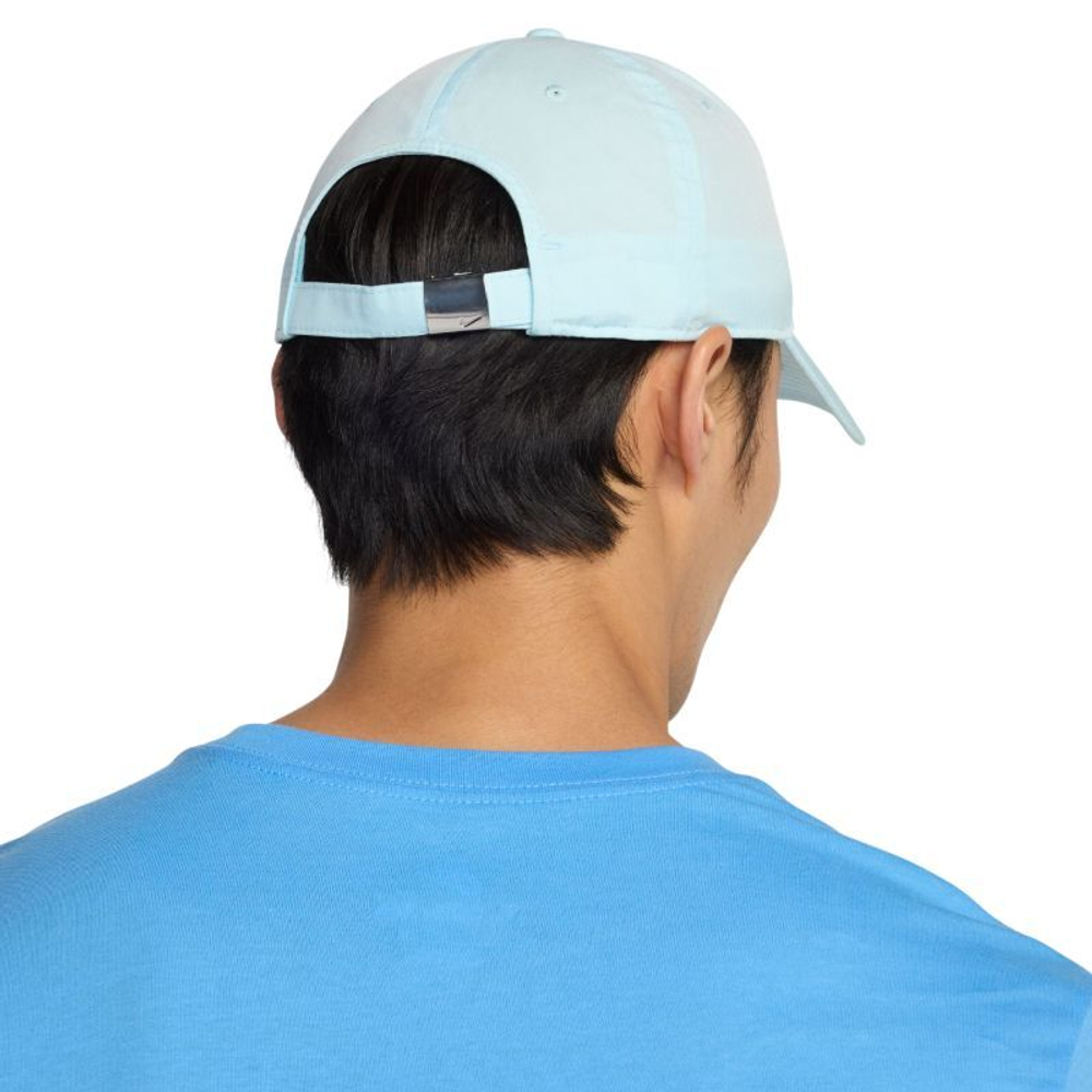 Теннисная кепка Nike Dri-Fit Club Unstructured Metal Swoosh - небесный