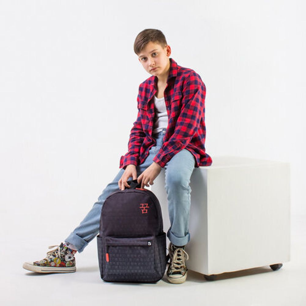 Рюкзак BRAUBERG ENERGETIC универсальный, эргономичный, "Korean", черный, 43х30х16 см, 270795