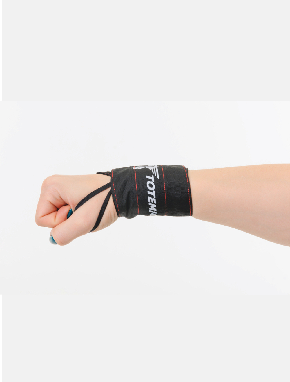 Бинты неэластичные TOTEMIC CLO для фиксации запястья, отделка красная