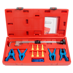 МАСТАК (102-10002C) Набор заглушек для патрубков с металлическими наконечниками, зажим, кейс, 12 предметов