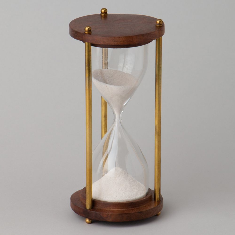 ПЕСОЧНЫЕ ЧАСЫ ДИАМЕТР=7СМ ; ВЫСОТА=14СМ