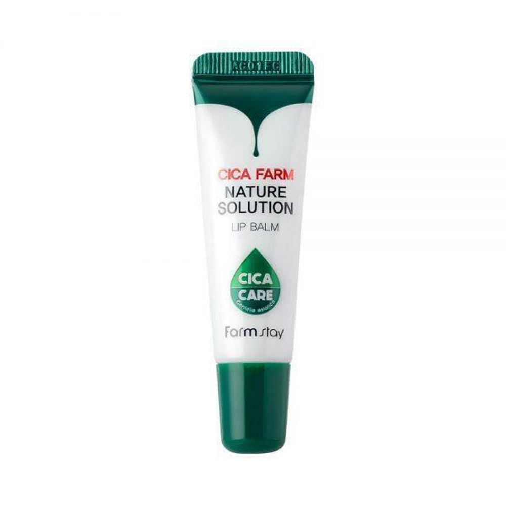 FarmStay Cica Farm Nature Solution Lip Balm Восстанавливающий бальзам для губ с центеллой азиатской