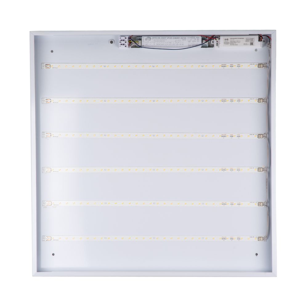 ULP-6060 36W-3950К-EMG IP40 SCHOOL WHITE Светильник светодиодный потолочный универсальный с БАП. Белый свет 3950K. 6560Лм. Корпус белый. В комплекте с и-п. ТМ Uniel.