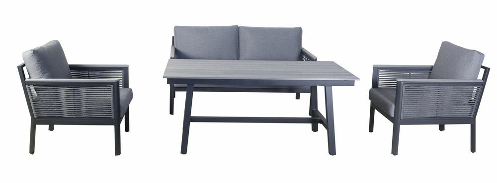 "Сан Ремо" комплект садовый для лаунж-зоны серый