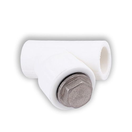 Фильтр сетчатый 20*1/2" косой белый