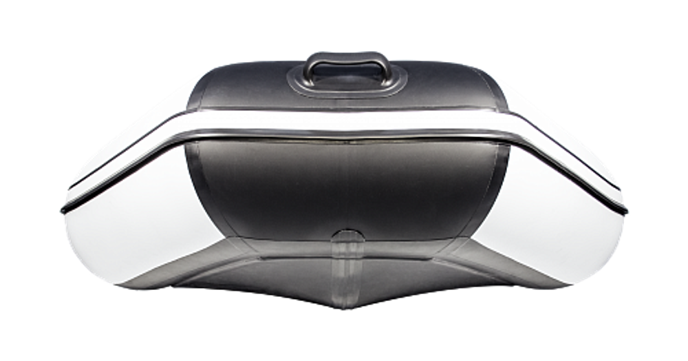 Лодка ПВХ АКВА 2800 Слань-книжка киль Светло-серый/черный