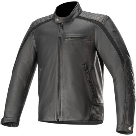 ALPINESTARS Мотокуртка мужская кожаная HOXTON V2 LTHR JK черная 3105520