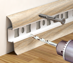 Плинтус ПВХ Идеал Классик 229 Дуб латте 2200х55х22 мм